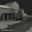 Mill With Water Wheel Grass