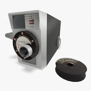 vintage kodak brownie 8 3d model