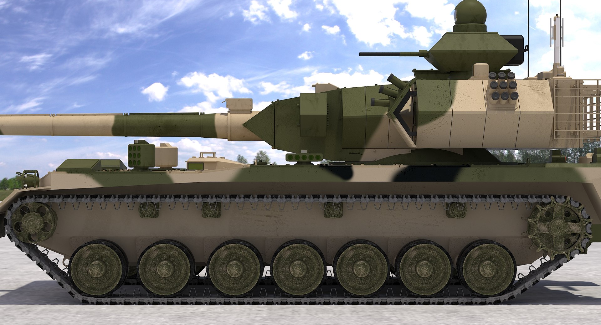 T-100 Object-189 Tank Green 3D Model - TurboSquid 1228518