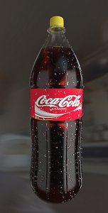 3D bottle coca model