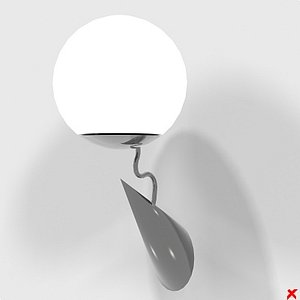 free wall lamp 3d model