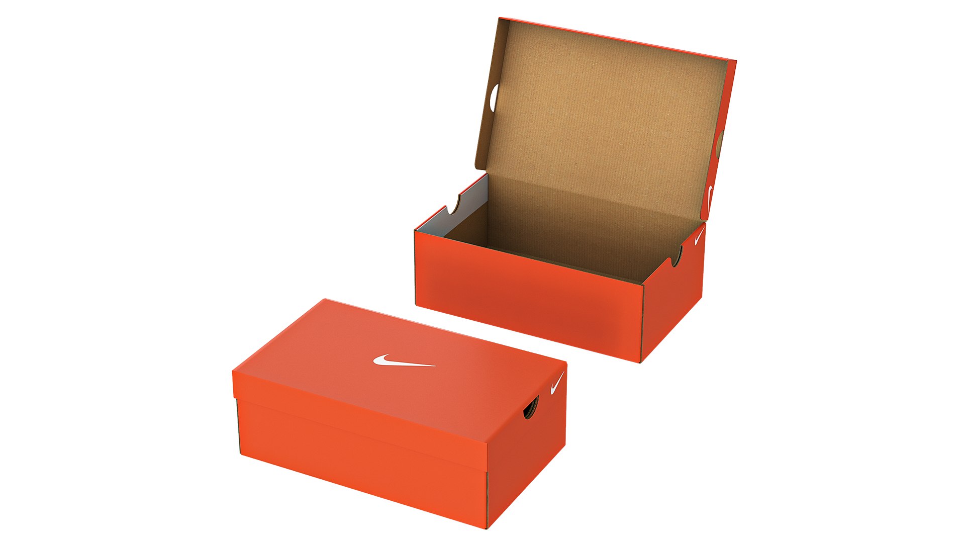 Nike Shoe Box - Orange 3D Model - TurboSquid 1903761