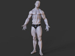 Bodybuilder Pose-16 3D model