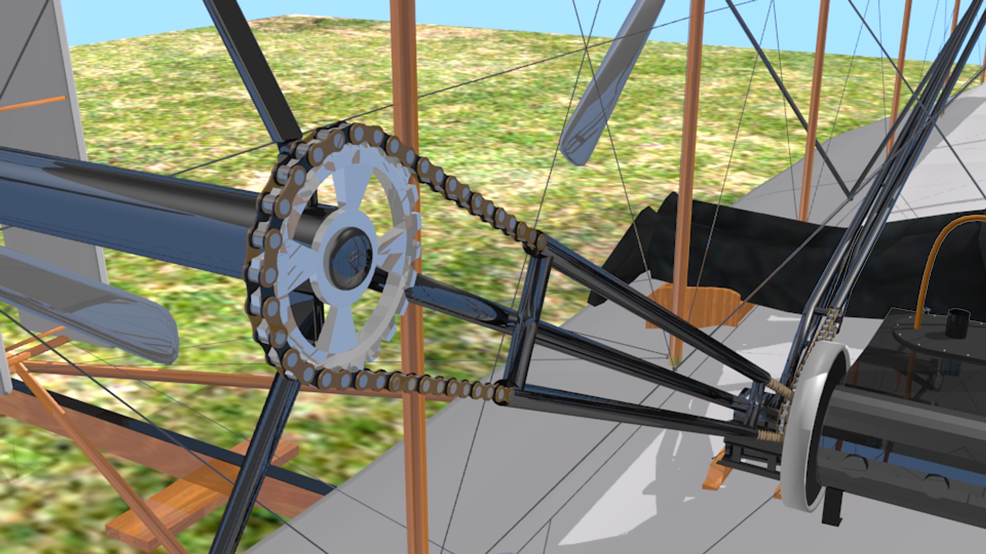 3D Wright Flyer Kitty Hawk Model - TurboSquid 1620067