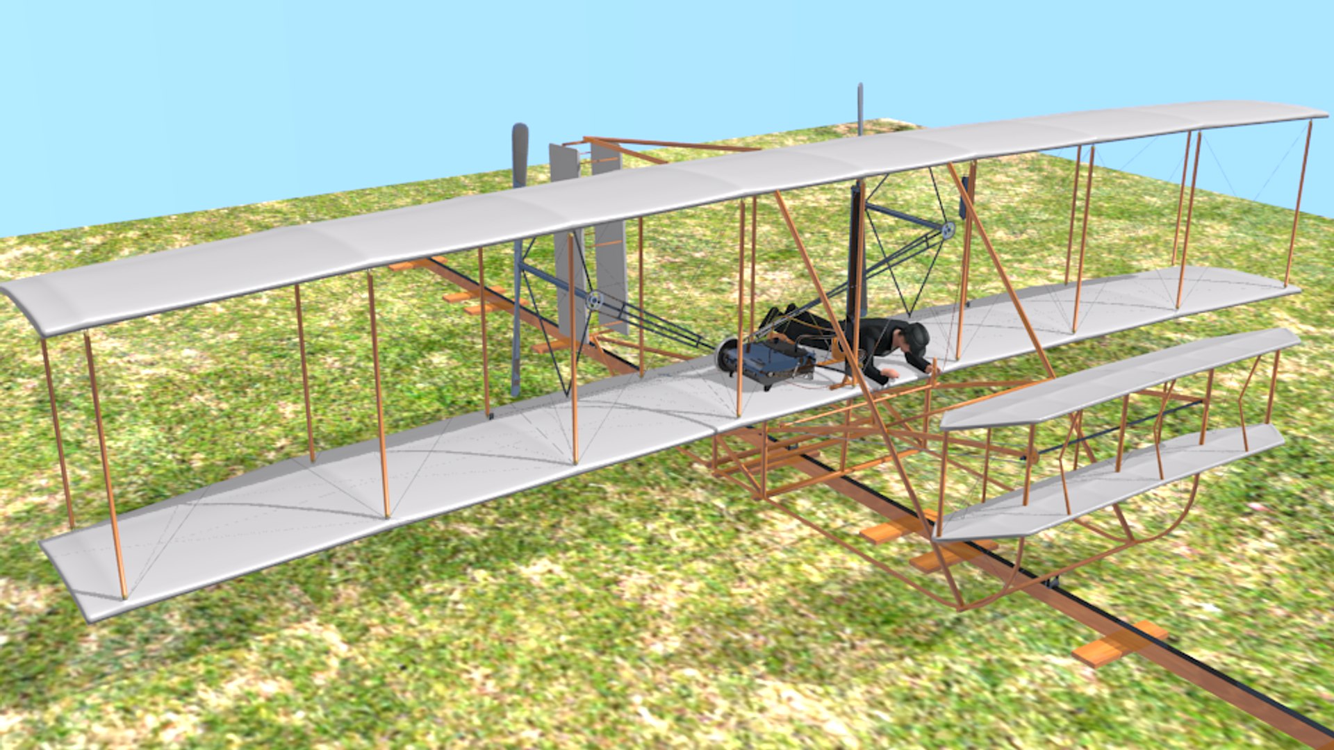 3D Wright Flyer Kitty Hawk Model - TurboSquid 1620067