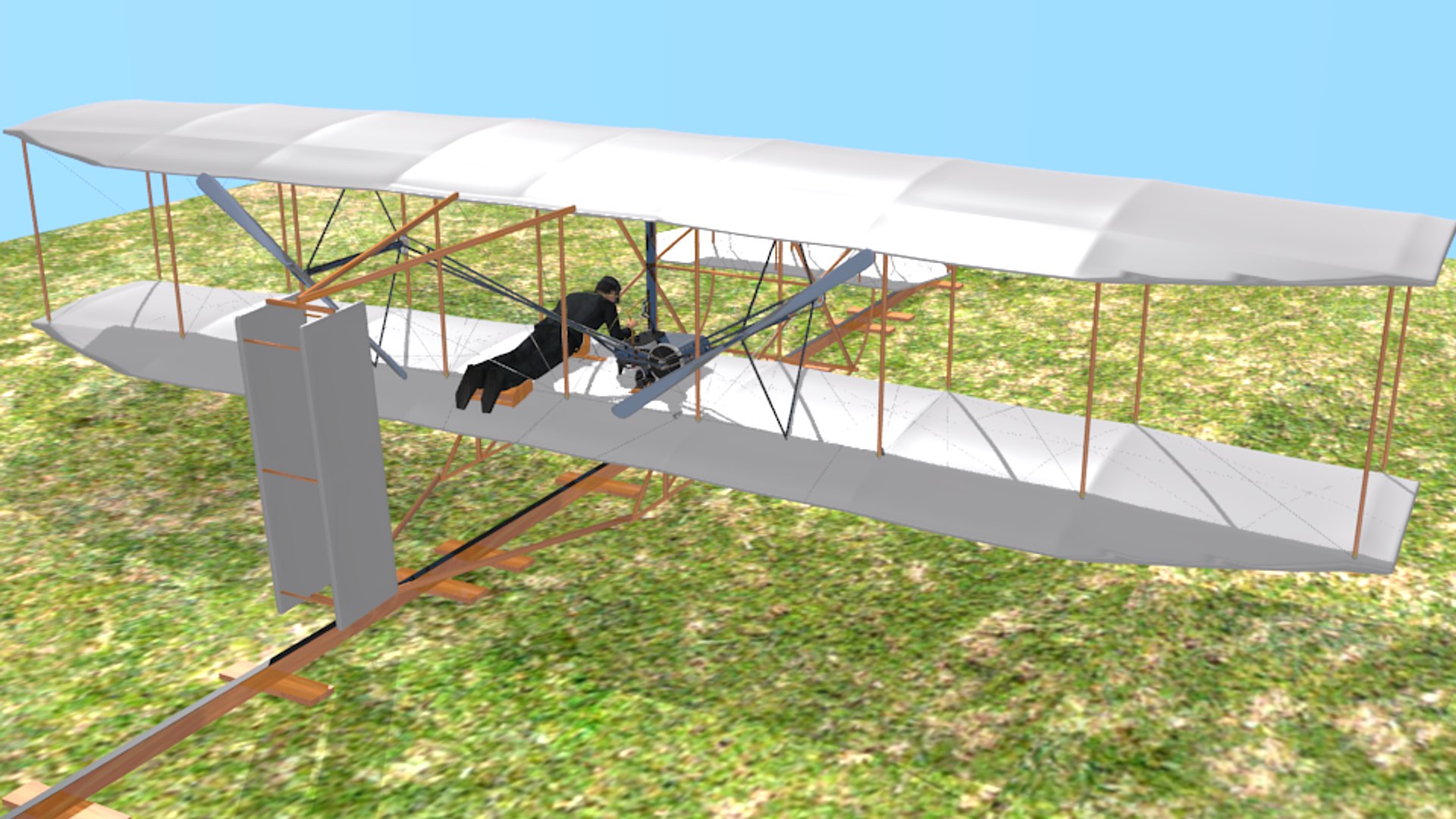 3D Wright Flyer Kitty Hawk Model - TurboSquid 1620067