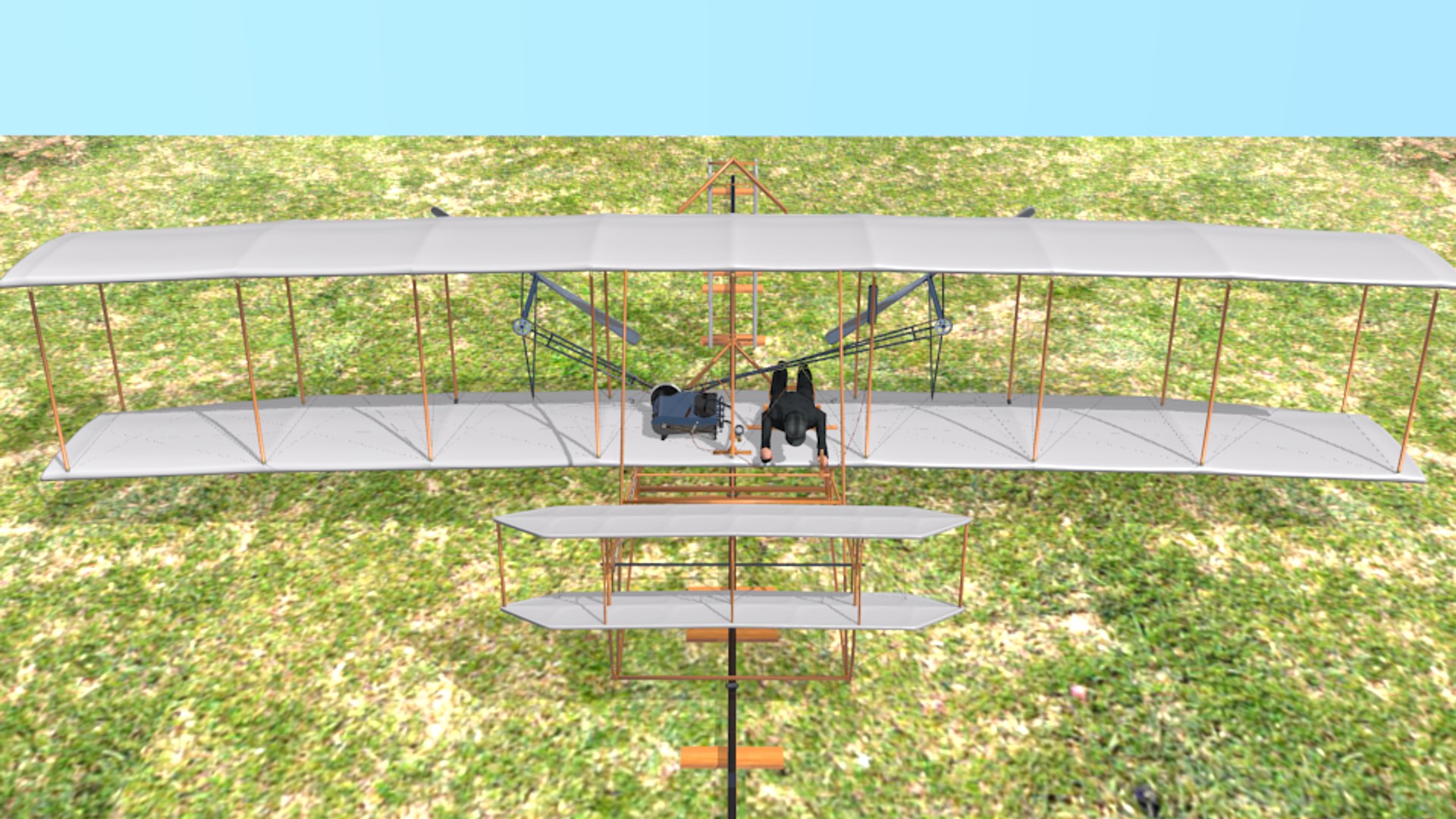 3D Wright Flyer Kitty Hawk Model - TurboSquid 1620067