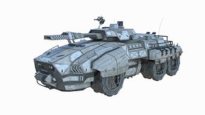 3D sci-fi tank model
