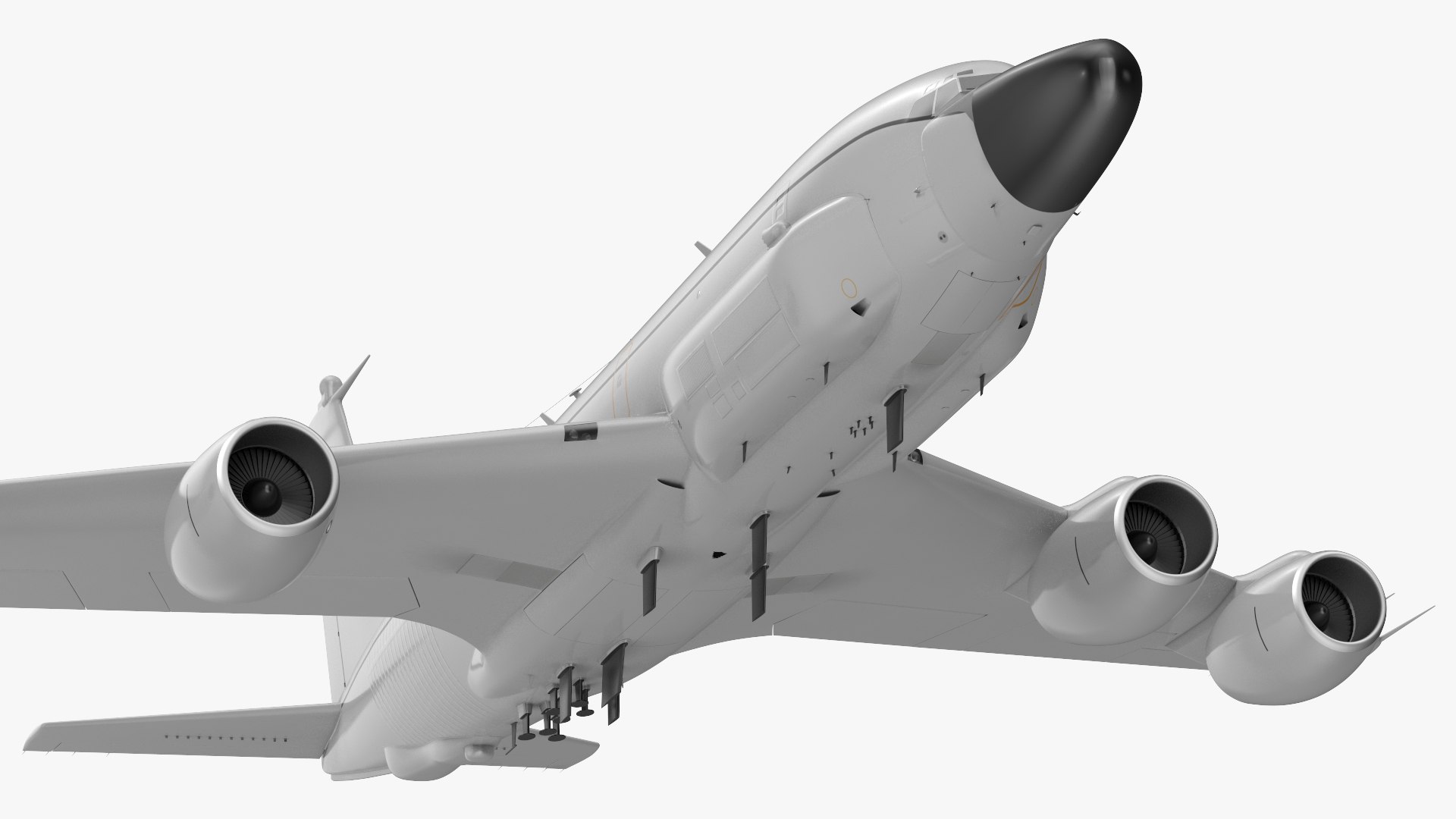 Boeing RC-135 Large Reconnaissance Aircraft Flight 3D model preview