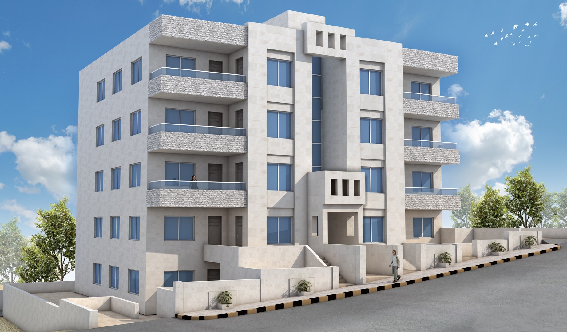 3D Apartment Building - TurboSquid 1436012