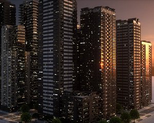 City Block Type A06 3D model