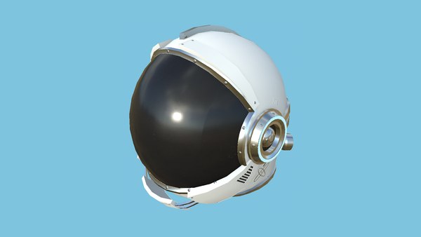 Modello 3D Casco da astronauta 08 - Alluminio bianco - Character Design  Fashion - TurboSquid 1753833