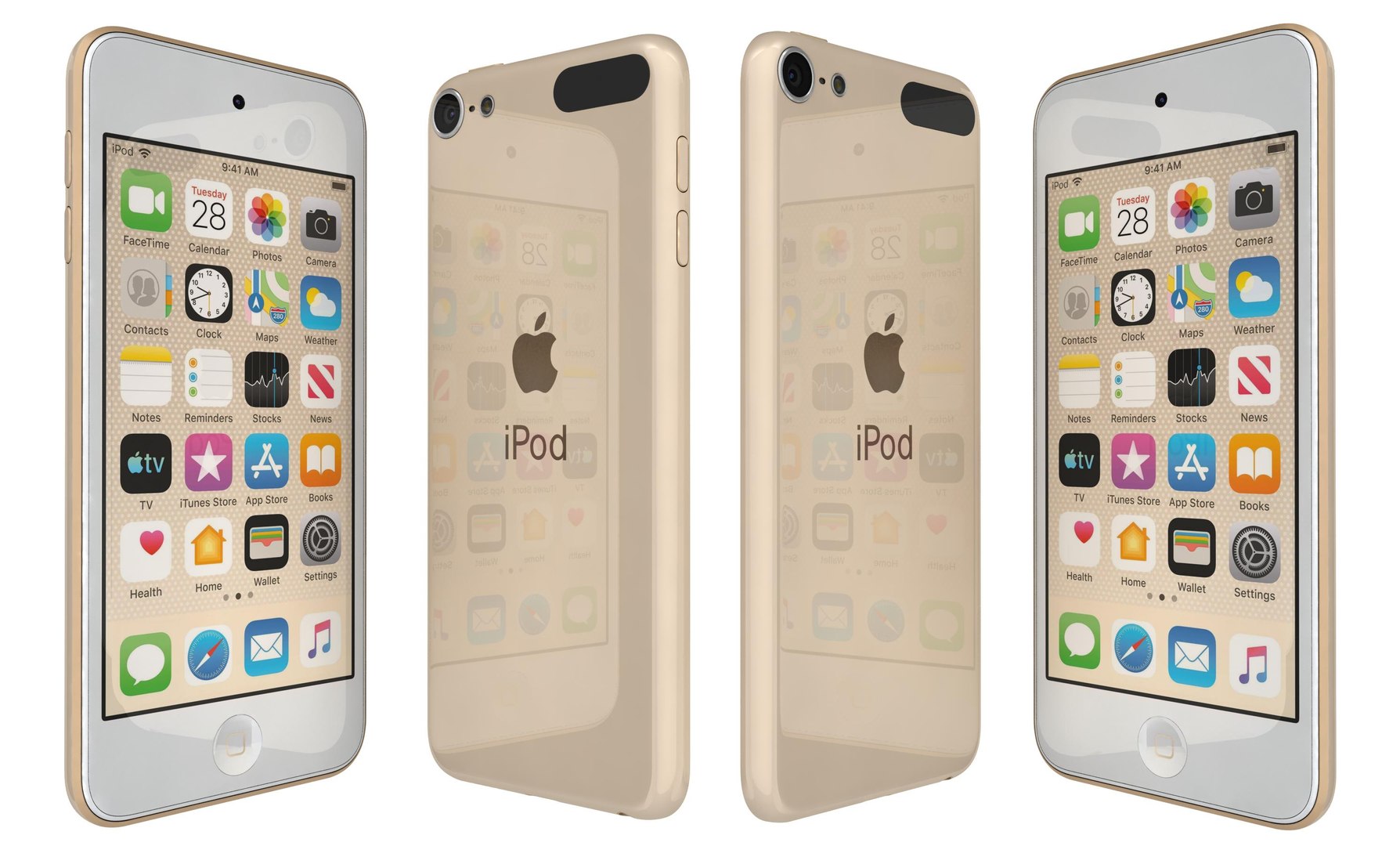 3D Apple Ipod Touch Colors - TurboSquid 1418098