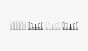 3D Gate shapes 3D model model