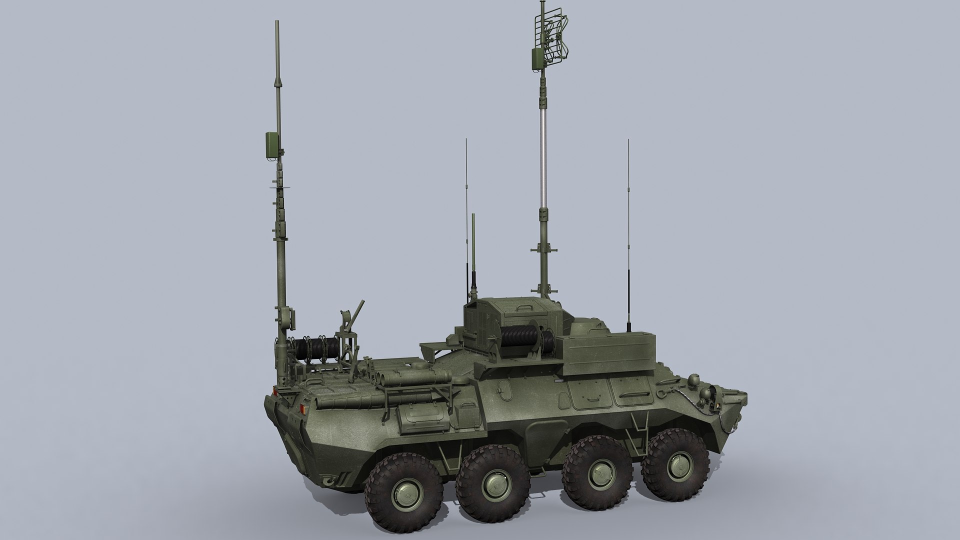 3D MP-2IME Communication Equipment Vehicle - TurboSquid 2193950
