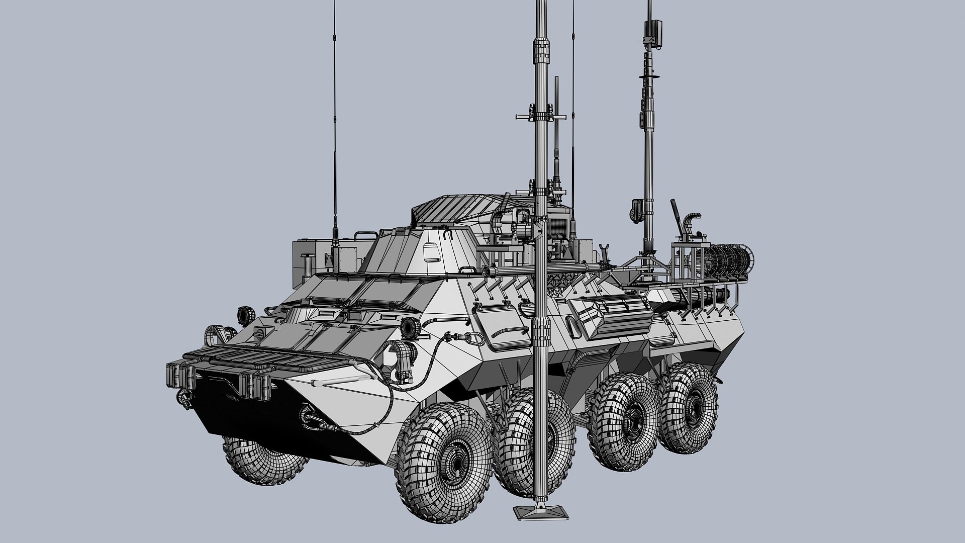 3D MP-2IME Communication Equipment Vehicle - TurboSquid 2193950
