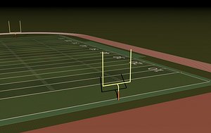 3d model football field