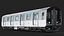Detaillierter U-Bahn-Wagen mit Innenausstattung