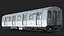 Detaillierter U-Bahn-Wagen mit Innenausstattung