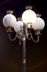 Modular Street Sphere Lamp 8K - 10 sizes 3D model