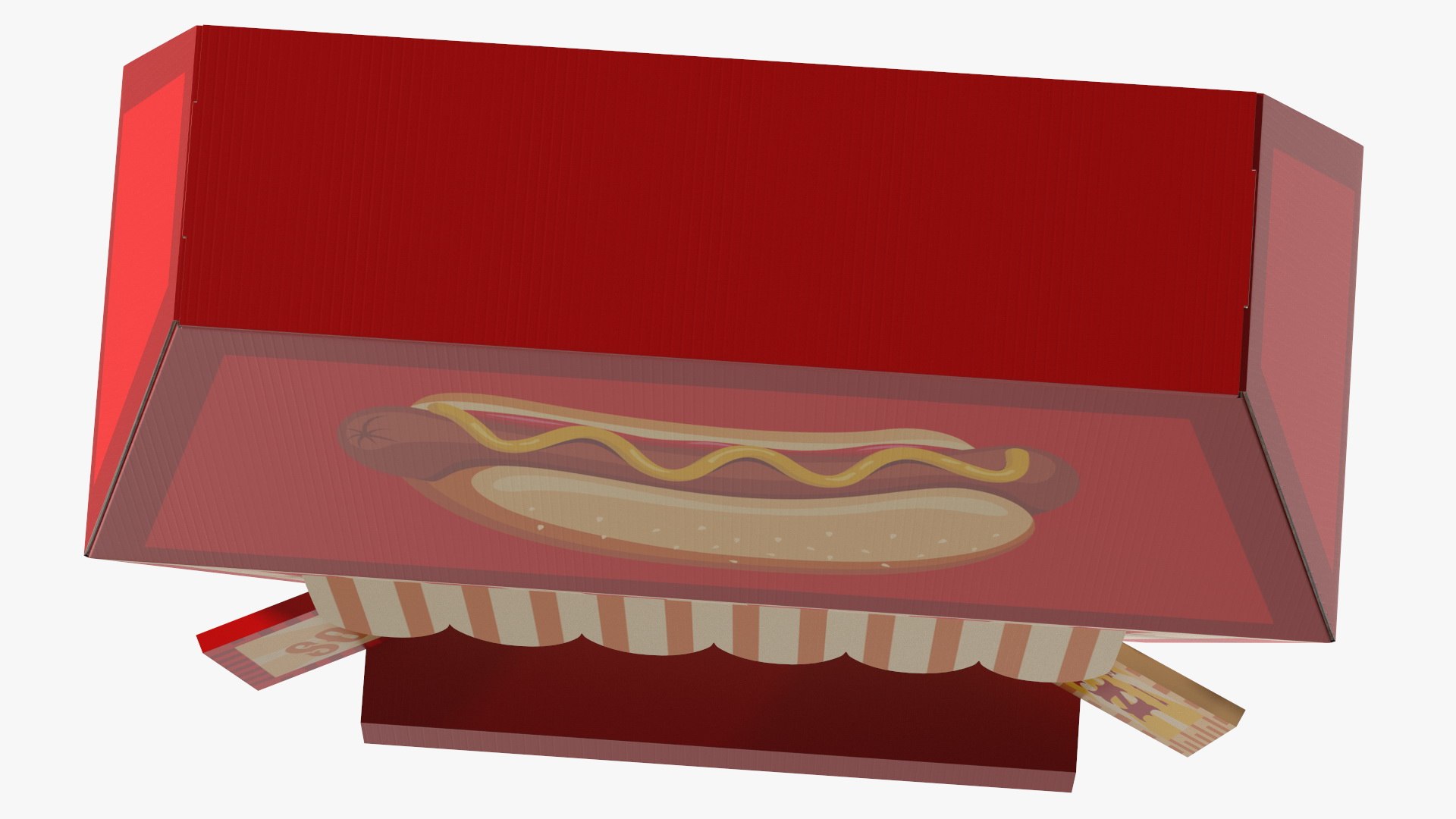 Hot Dog Booth Cardboard Stand 3D TurboSquid 1816266