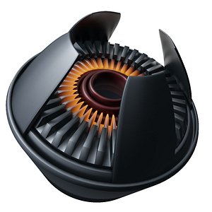 Sci-fi Turbine Game-ready Animated