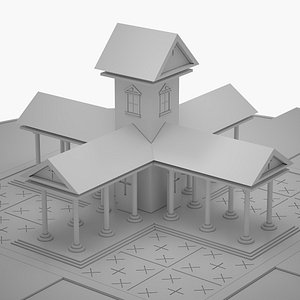 Medieval Church 01 3D model