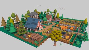 3D cartoon farm20220129 model