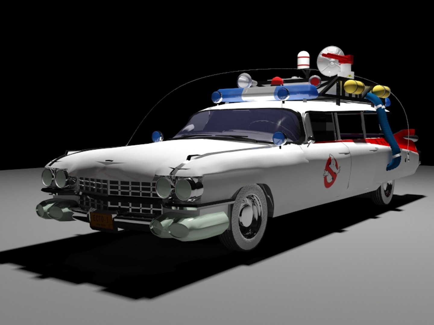Car Ghostbusters 3d Model