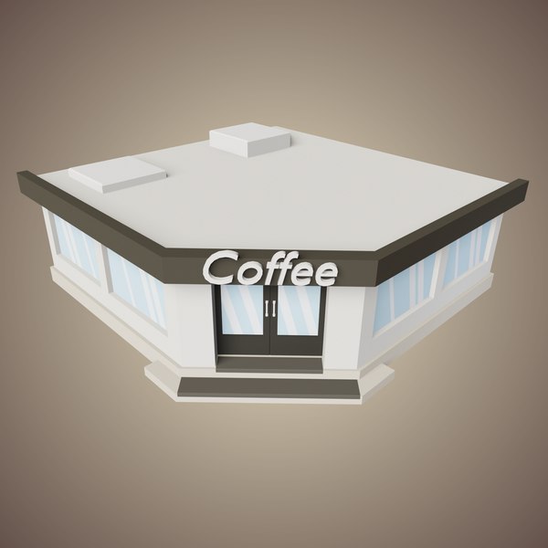 3D coffee shop model