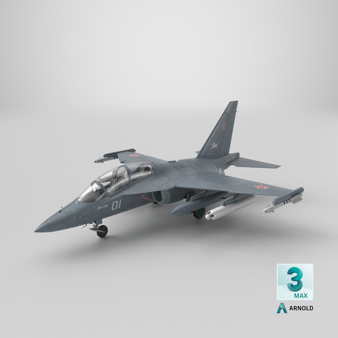 Yakovlev Yak-130 Aermacchi M-346 Military Jet 3D https://p.turbosquid.com/ts-thumb/fg/iCQNqB/7b/stemcell_max_arnold_render/png/1775640344/1920x1080/fit_q87/139c1834d46ed8830f3eb195acbfa21eaa712fa1/stemcell_max_arnold_render.jpg