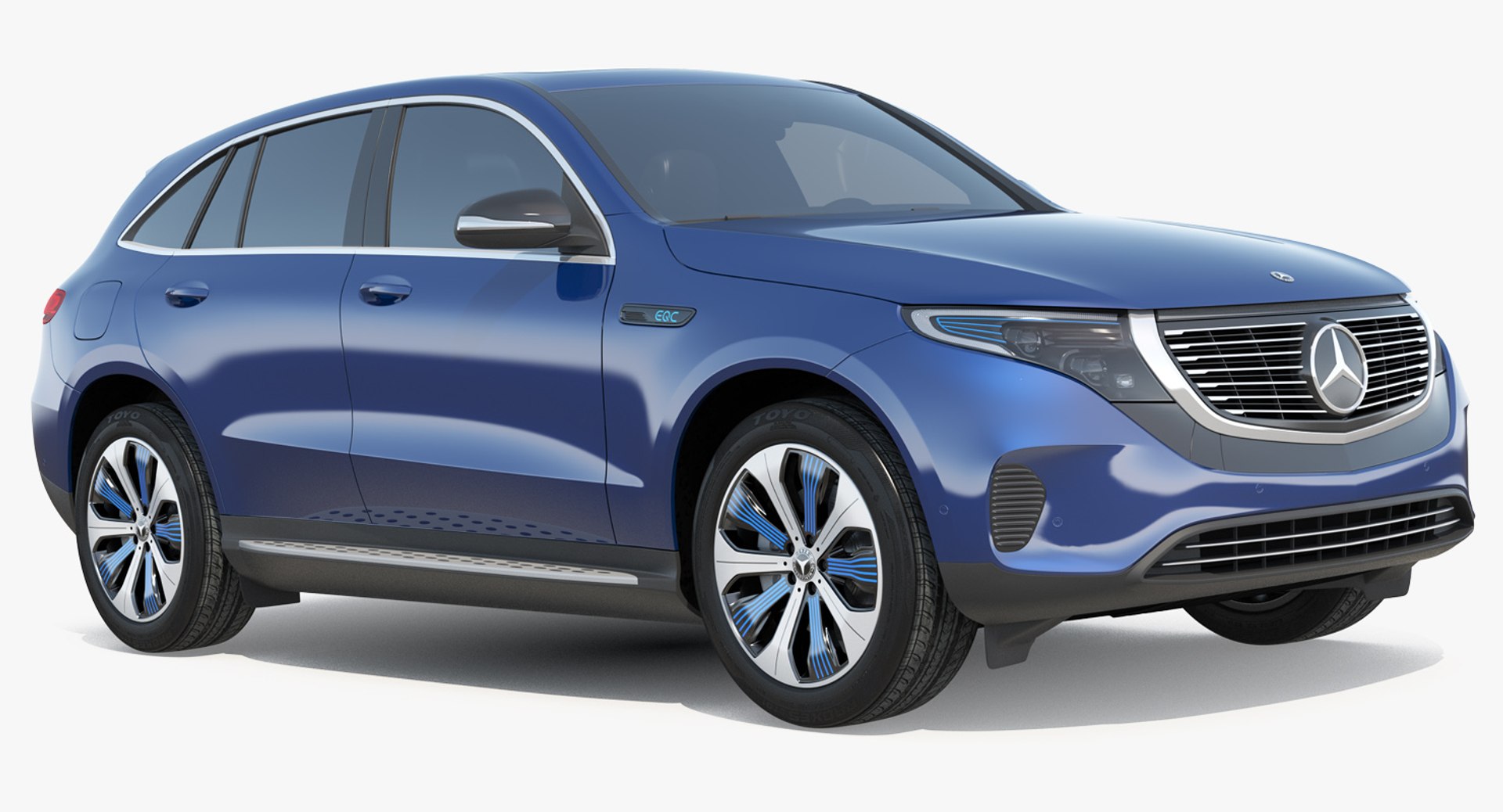 Mercedes Benz EQC Simple Interior 3D model preview