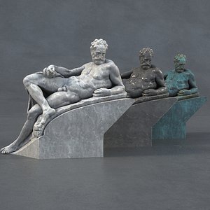 Hercules R esting Sculpture 3D model
