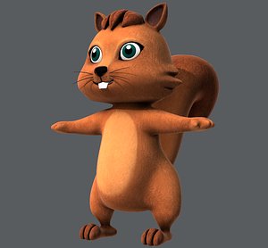 3D squirrel v01