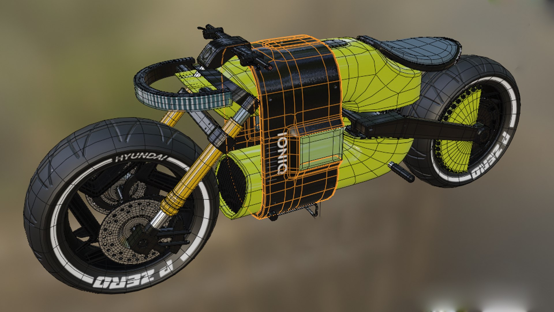 3D HYUNDAI BIKE Model - TurboSquid 2071894