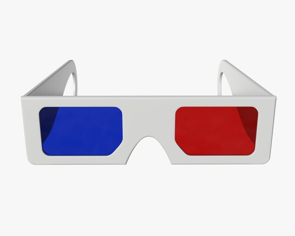 3D модель Очки кино 3d бумага красный синий - TurboSquid 1426247