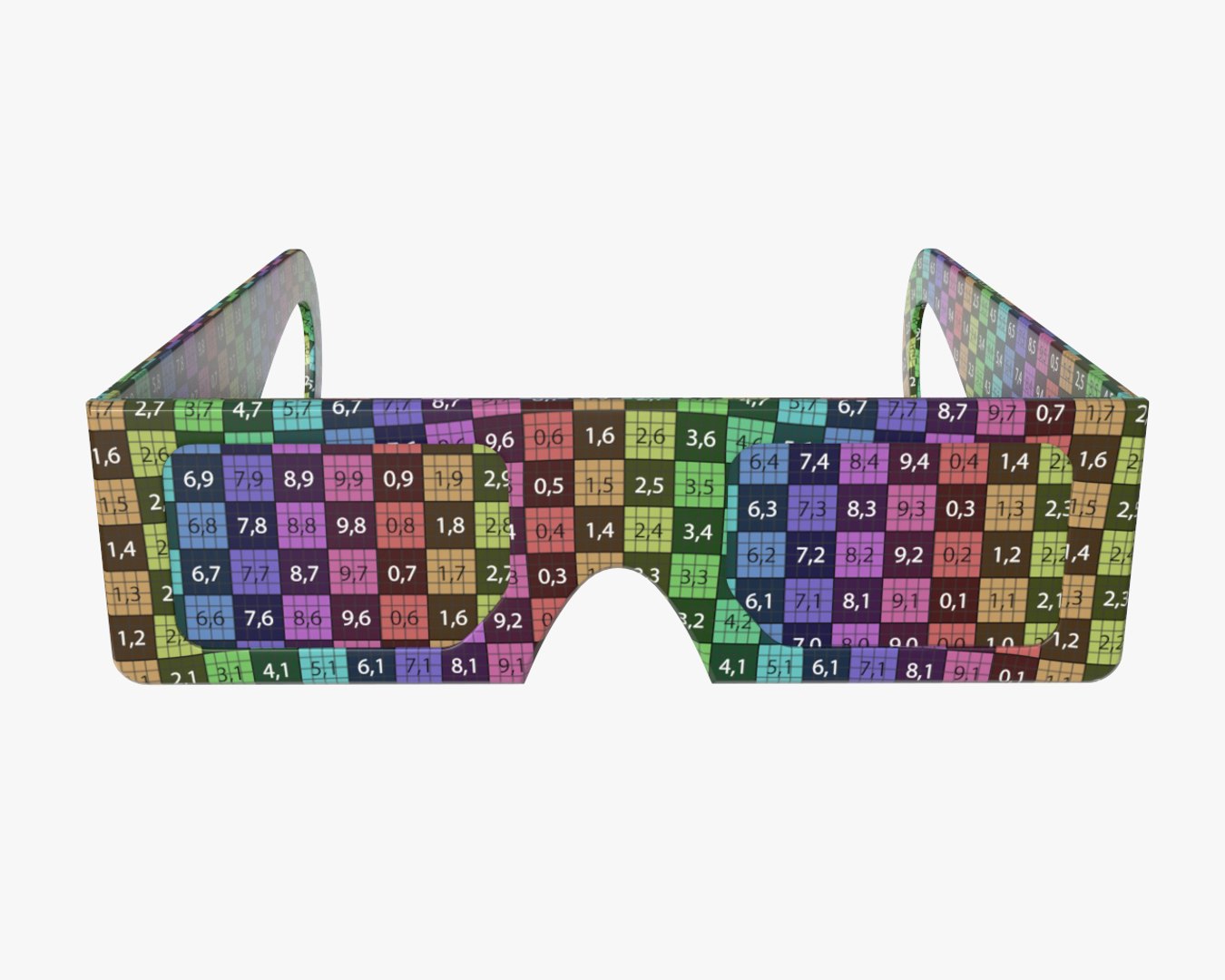 White Paper 3D Glasses Red Blue 3D Glasses 3D Movie Glasses 3D Video