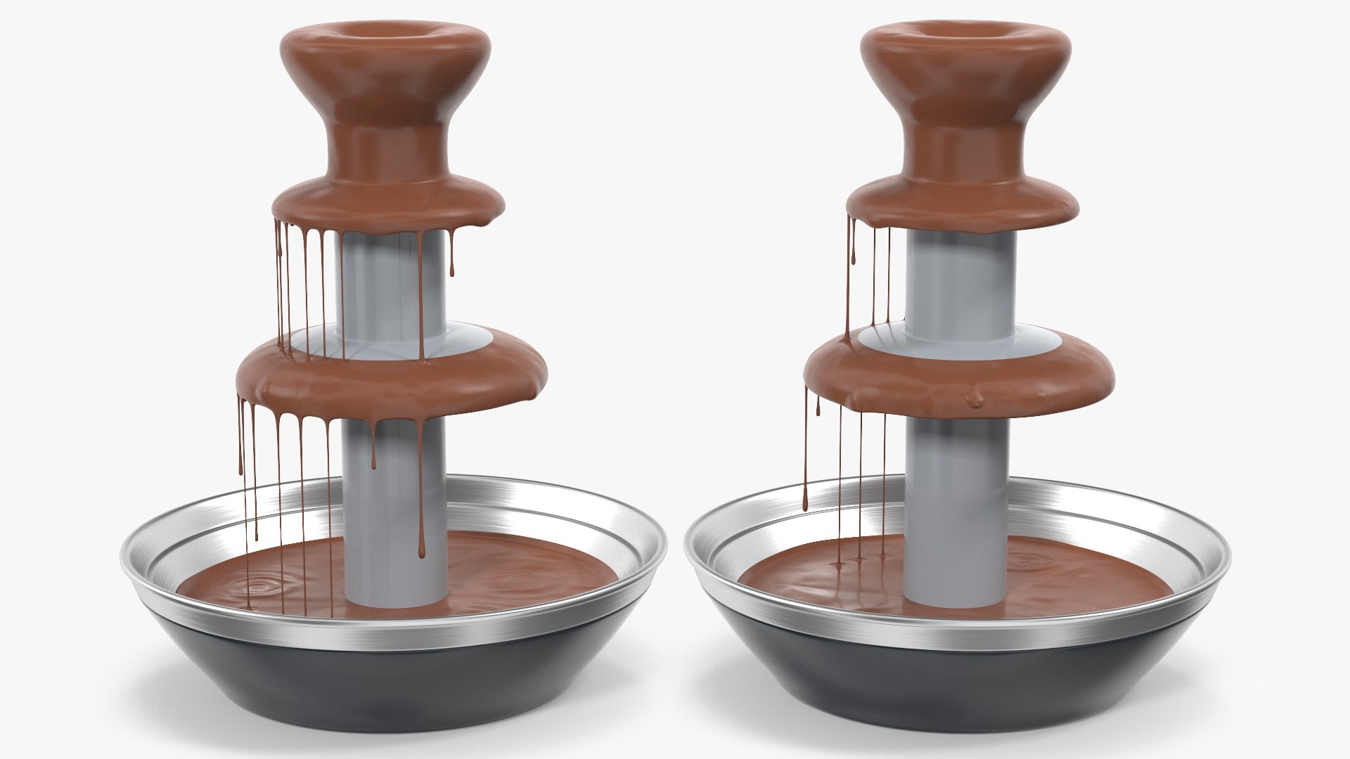 Chocolate Fountain 3D model preview