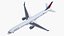 Delta Air Lines Boeing 757-300 with Cabin and Doors Rigged for Cinema 4D