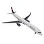 Delta Air Lines Boeing 757-300 with Cabin and Doors Rigged for Cinema 4D