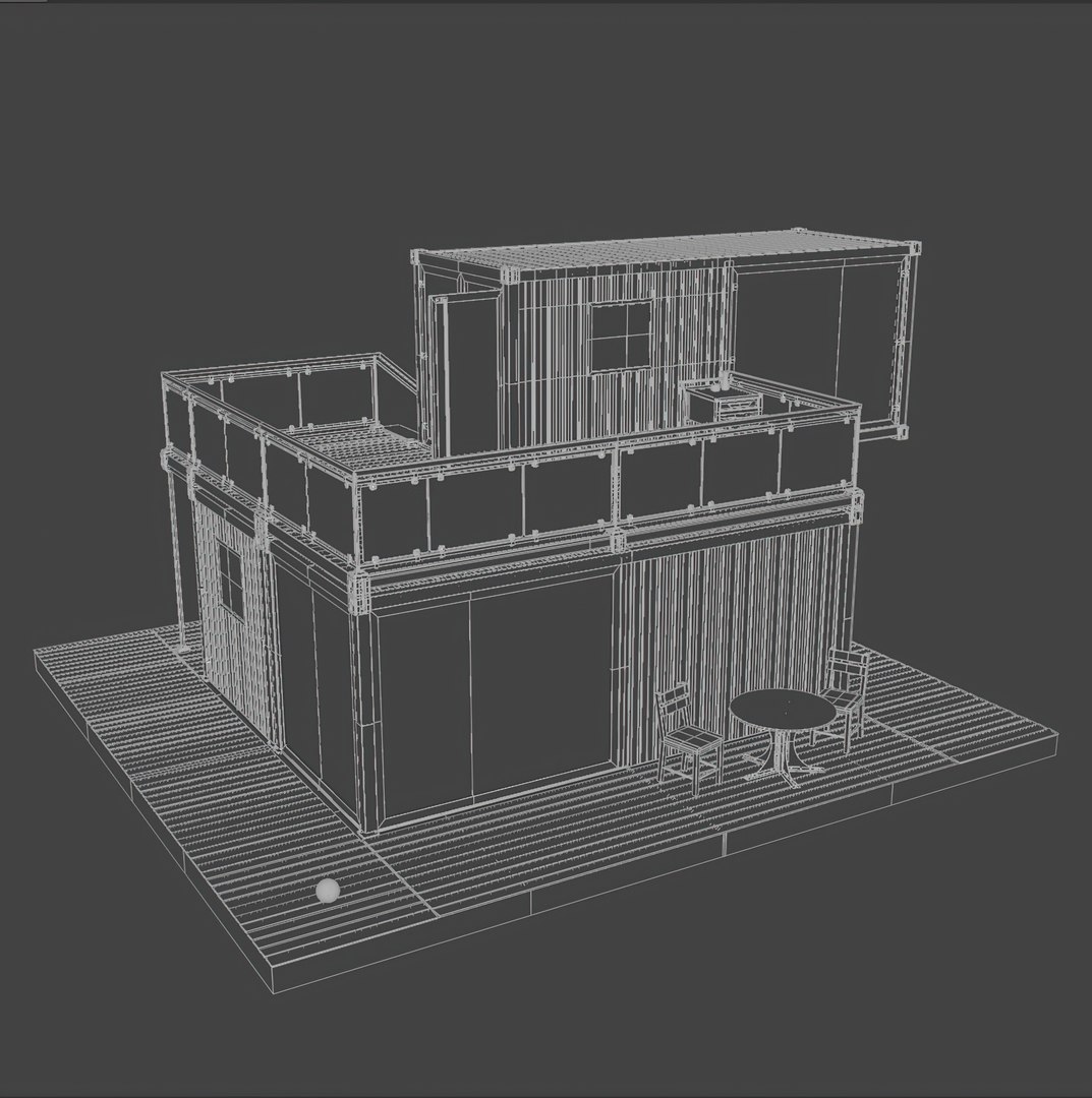 Container House 3D - TurboSquid 2174826