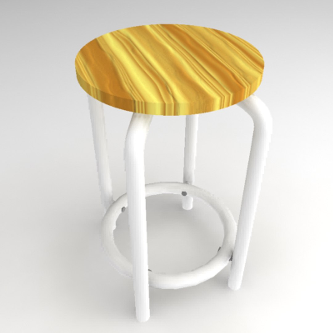 3d chair stool model