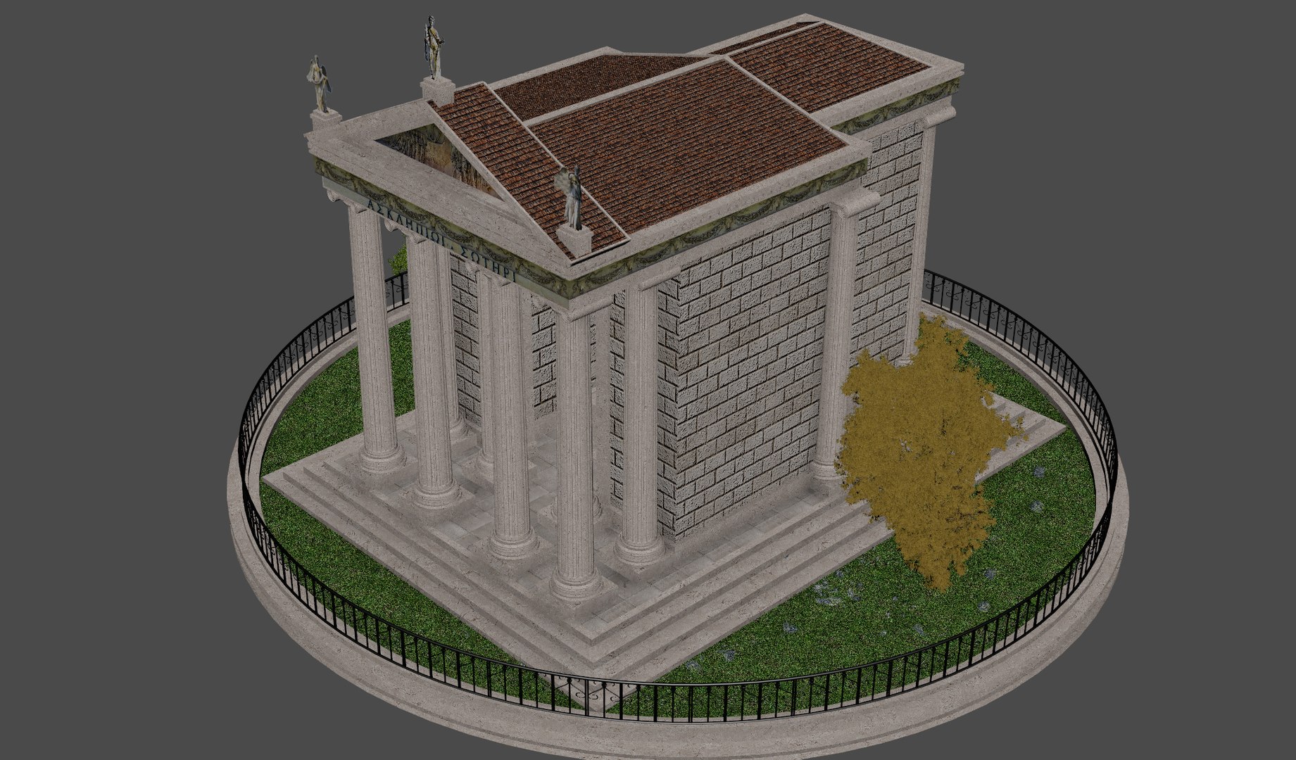 Temple of Aesculapius model https://p.turbosquid.com/ts-thumb/fh/6eKEtr/HI/temple16/jpg/1756572493/1920x1080/fit_q87/8e9732dad7fa6c198e7a176099b5229a1baba493/temple16.jpg