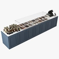 chocolate shop display case
