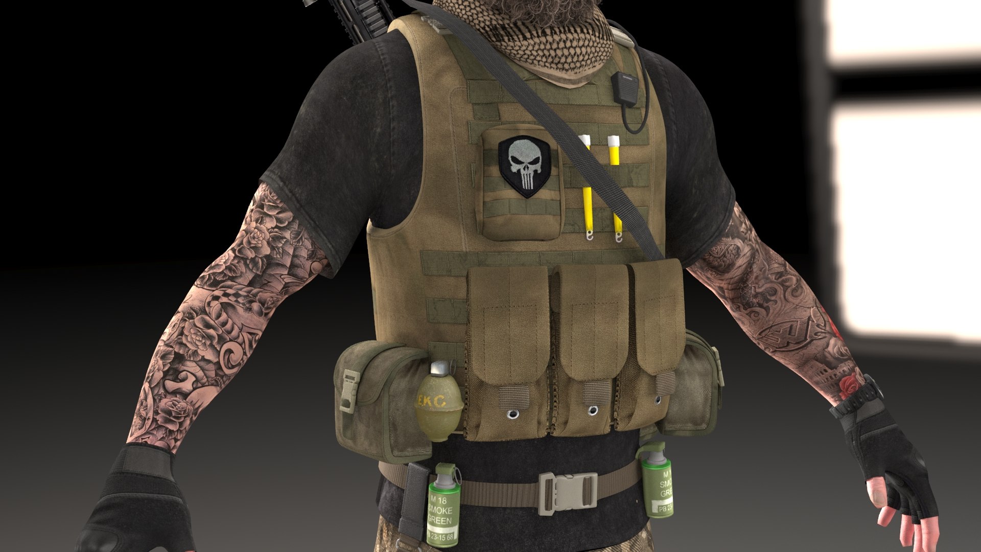 Mercenary Pbr 2020 Model - TurboSquid 1585004