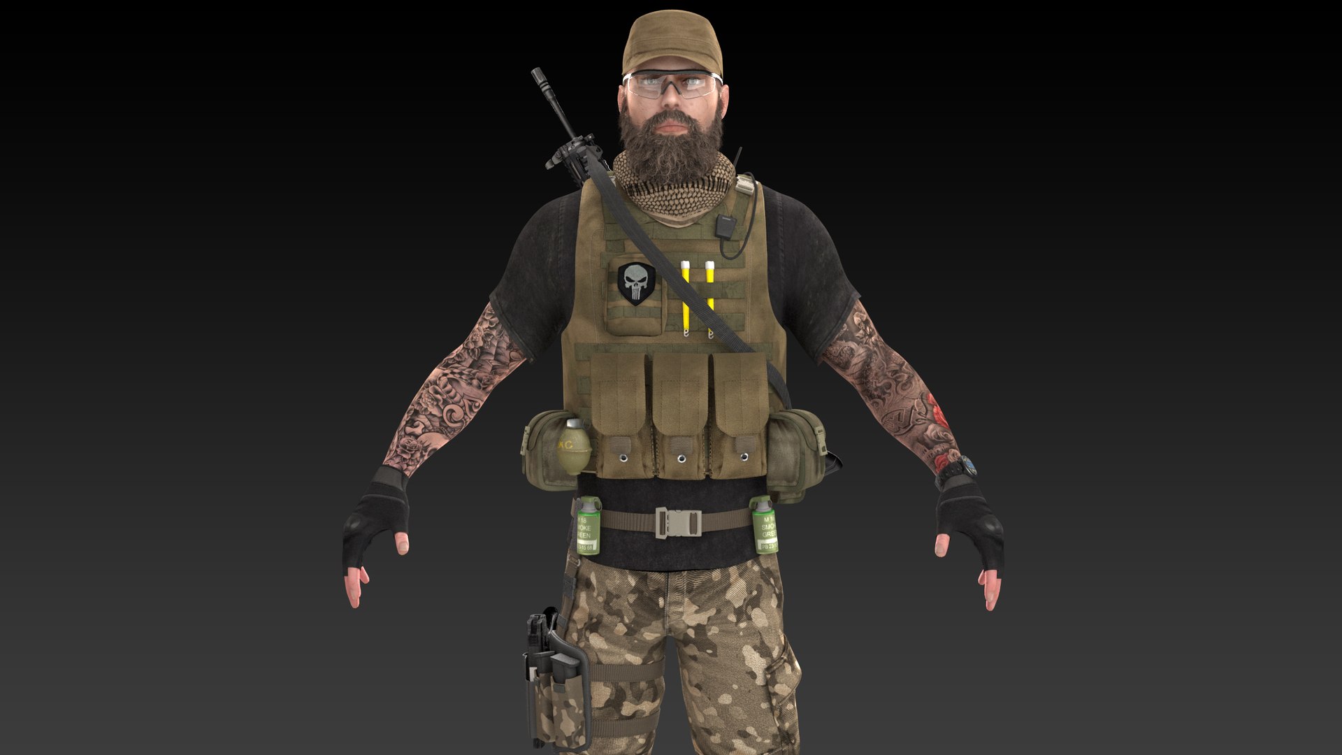 Mercenary Pbr 2020 Model - TurboSquid 1585004