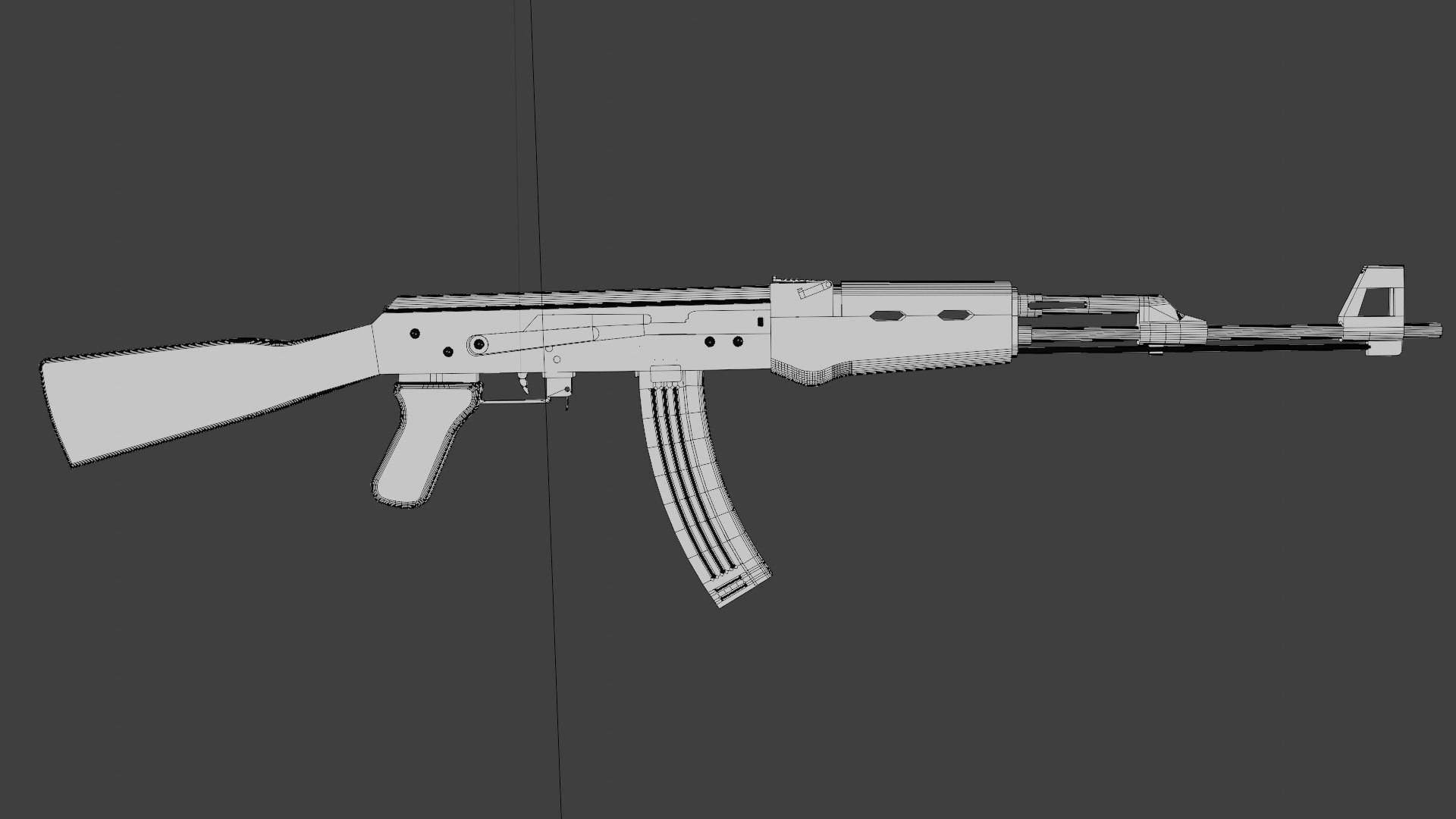 3D Model Ak-47 Medium Poly - TurboSquid 1997193