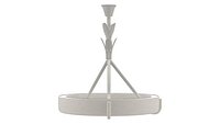 White Plaster Chandelier