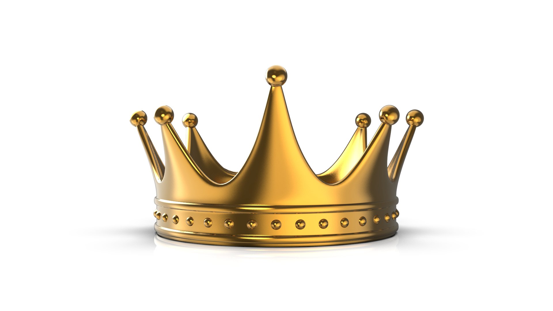 3D Gold Crown model - TurboSquid 2169978