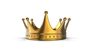 3D Gold Crown model